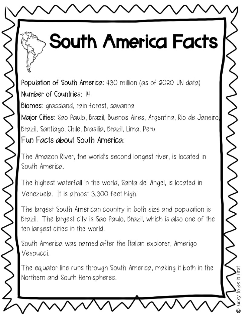 south america facts